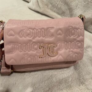 Juicy Couture Blush Pink Embossed Crossbody Bag